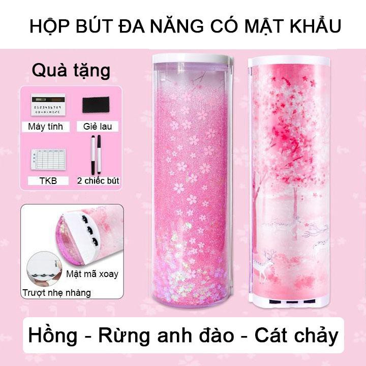 Hộp bút hiện đại đa năng CÓ MẬT KHẨU nhiều màu sắc