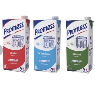 Hộp 1L Sữa Tươi Nguyên Kem - Ít Béo - Không béo - Vitamin Promess