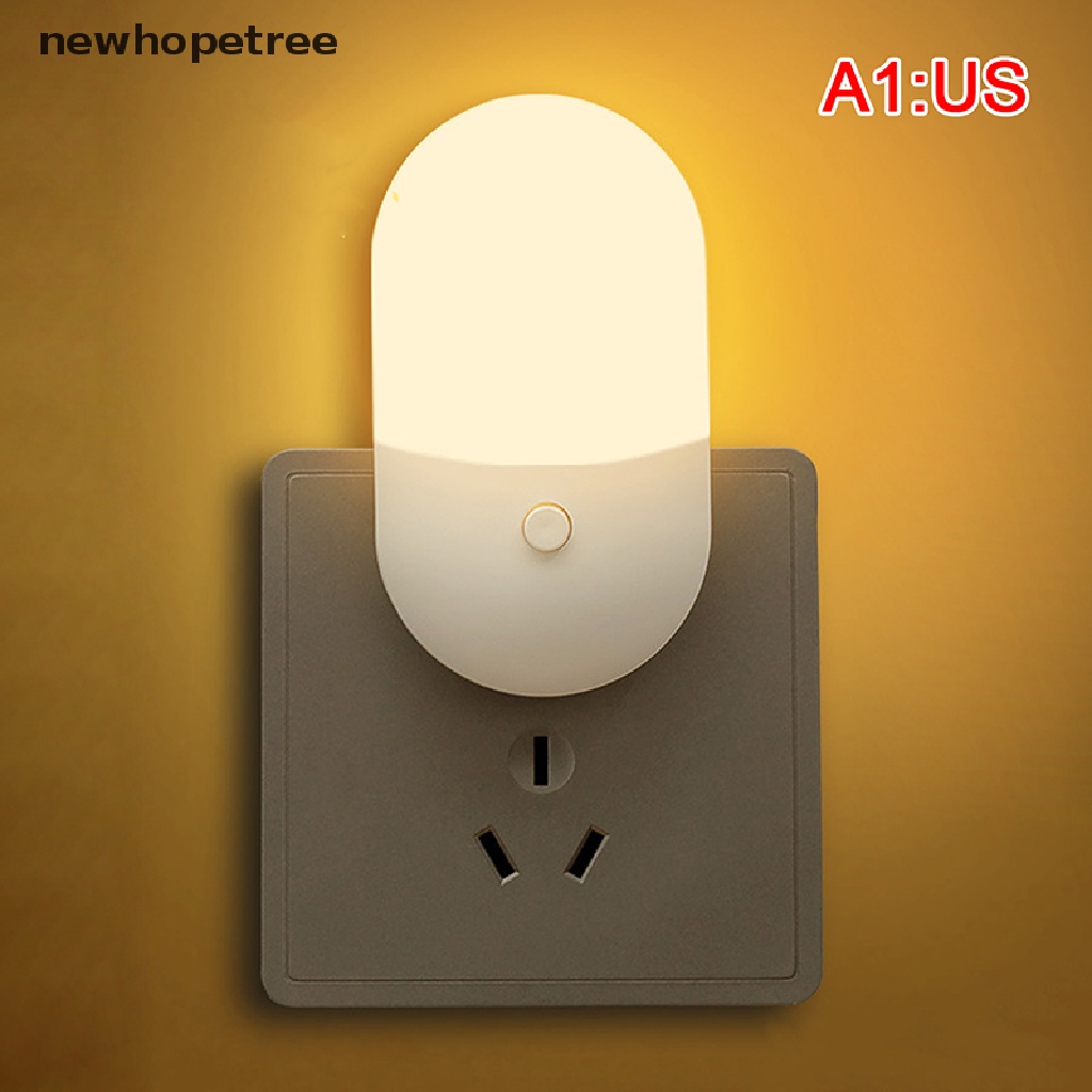 Đèn Ngủ LED Cảm Biến Ánh Sáng Trắng Ấm Áp Dành Cho Trẻ Em