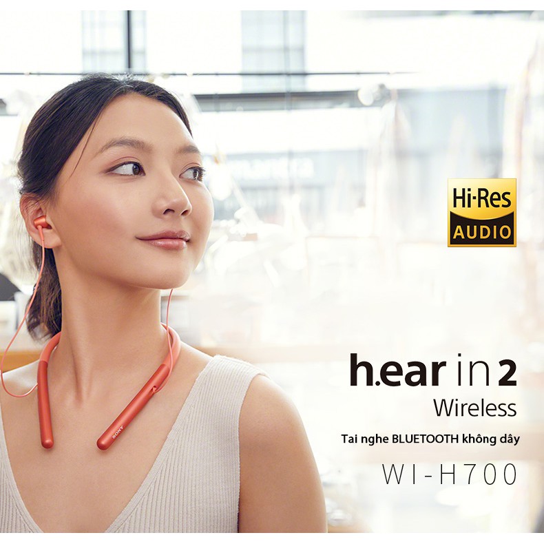 Tai nghe sony tai nghe bluetooth khong day Sony /WI-H700 tai nghe nhét tai thỏa thích hoạt động dễ dàng tương thích