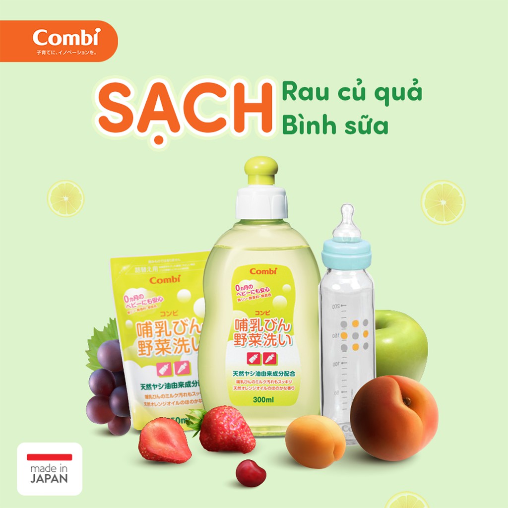 NƯỚC RỬA BÌNH SỮA VÀ RAU QUẢ COMBI