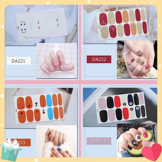 Set miếng dán trang trí móng 3d nhiều màu sắc da221-da240