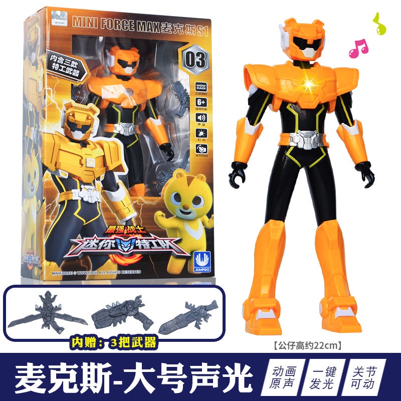 Miniforce x / mini capsule mini x force robot mini force sound and light warrior doll bộ mô hình búp bê