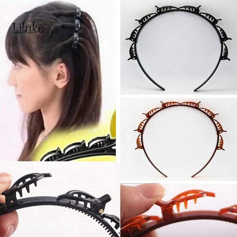 Dây Buộc Tóc 2 Lớp Màu Trơn Thời Trang Cho Nữ