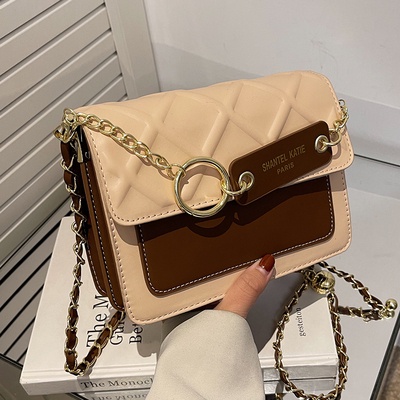 Túi đeo chéo nữ đẹp túi đeo vai nữ đi chơi họa tiết kim cương dây xích sang trọng QH0013