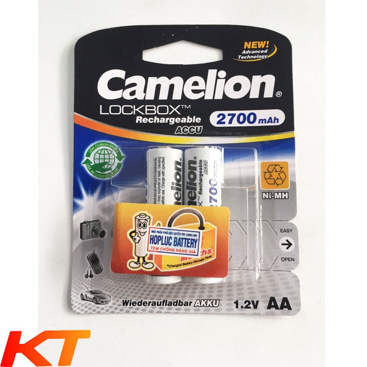 Pin AA sạc Camelion 2700Mah vỉ 2 viên