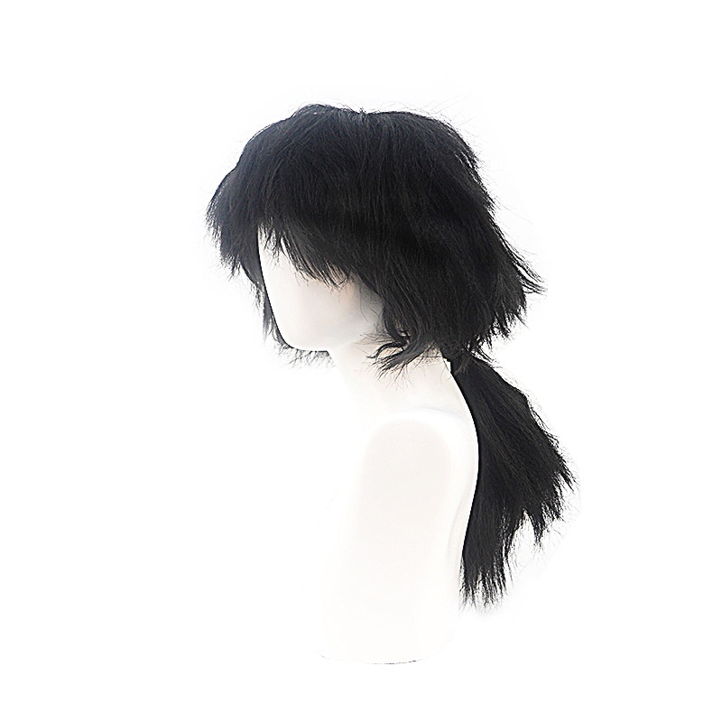 Tóc Giả Ngắn Màu Đen Hóa Trang Nhân Vật Tomioka Giyuu Trong Anime Demon Slayer