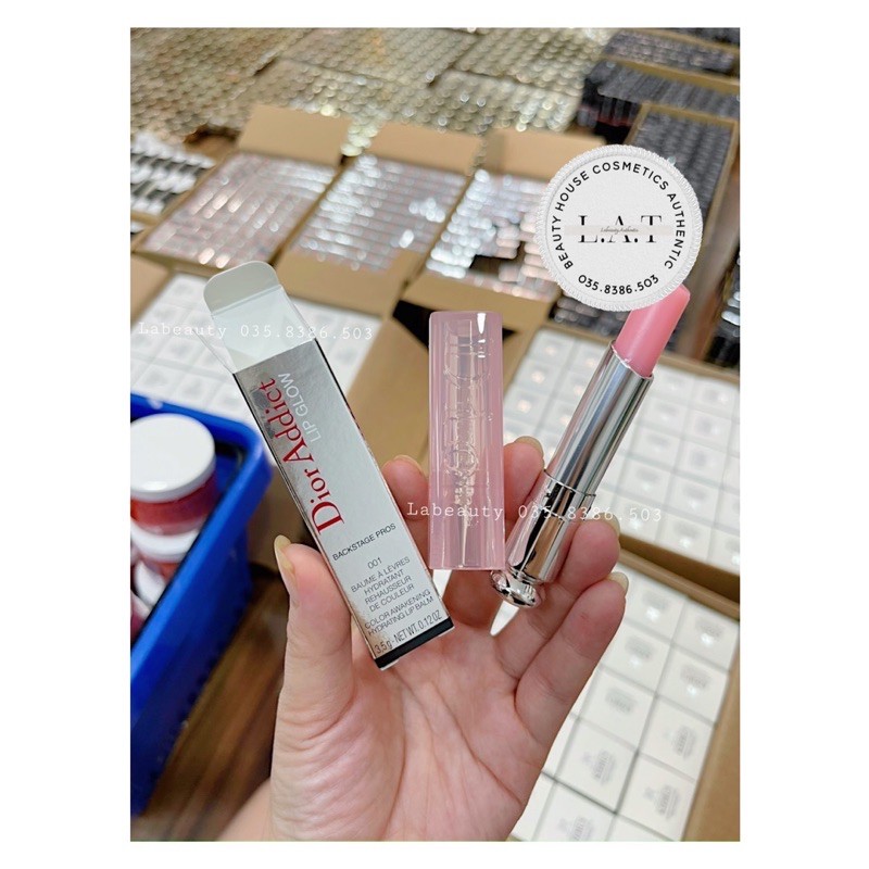 Set son dưỡng dior lip grow sẵn màu 001, 004 ( 3,5g)