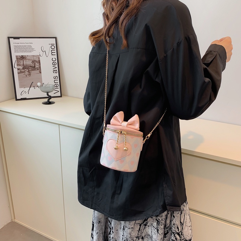 Túi xách JASMIN NOIR bằng da PU đeo chéo vai thời trang cá tính cho nữ