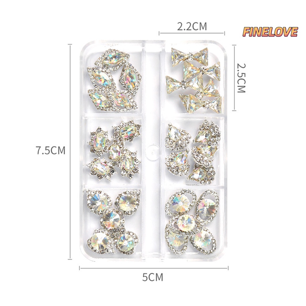 Phụ Kiện Trang Trí Móng Tay Hình Bướm Bằng Hợp Kim Đính Đá Xinh Xắn