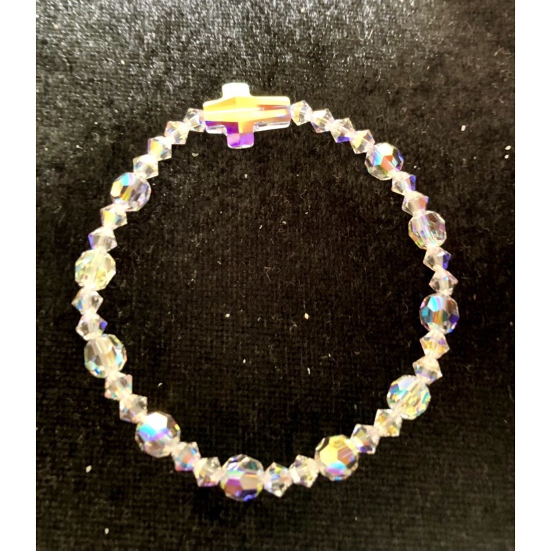 Chuỗi 10 Kinh-Vòng Đeo Tay Pha Lê Áo Tròn 6ly TG Pha Lê