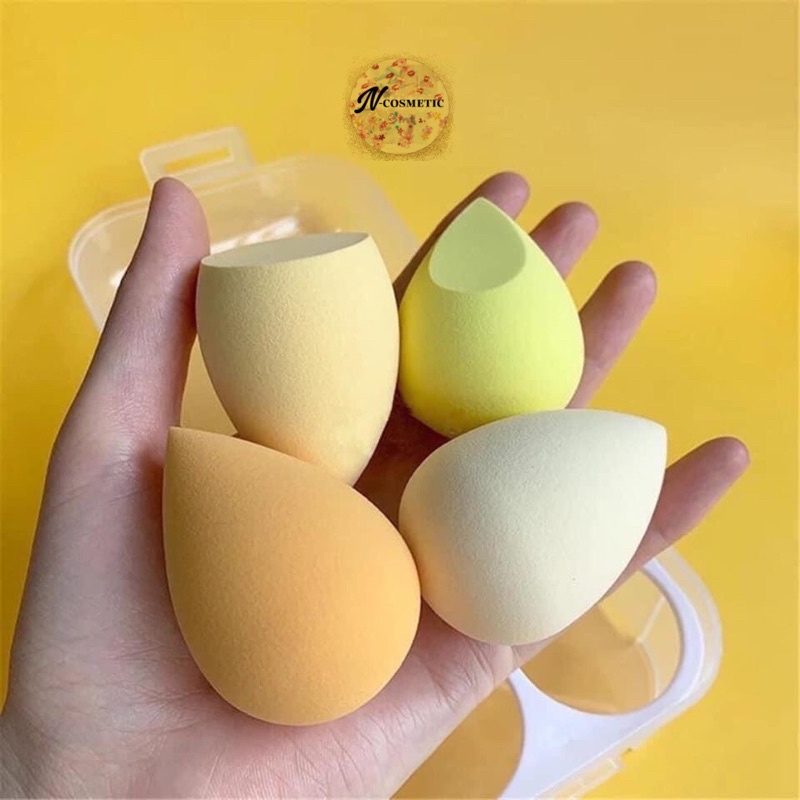 BÔNG MÚT TRANG ĐIỂM MÀU PASTEL SIÊU XINH