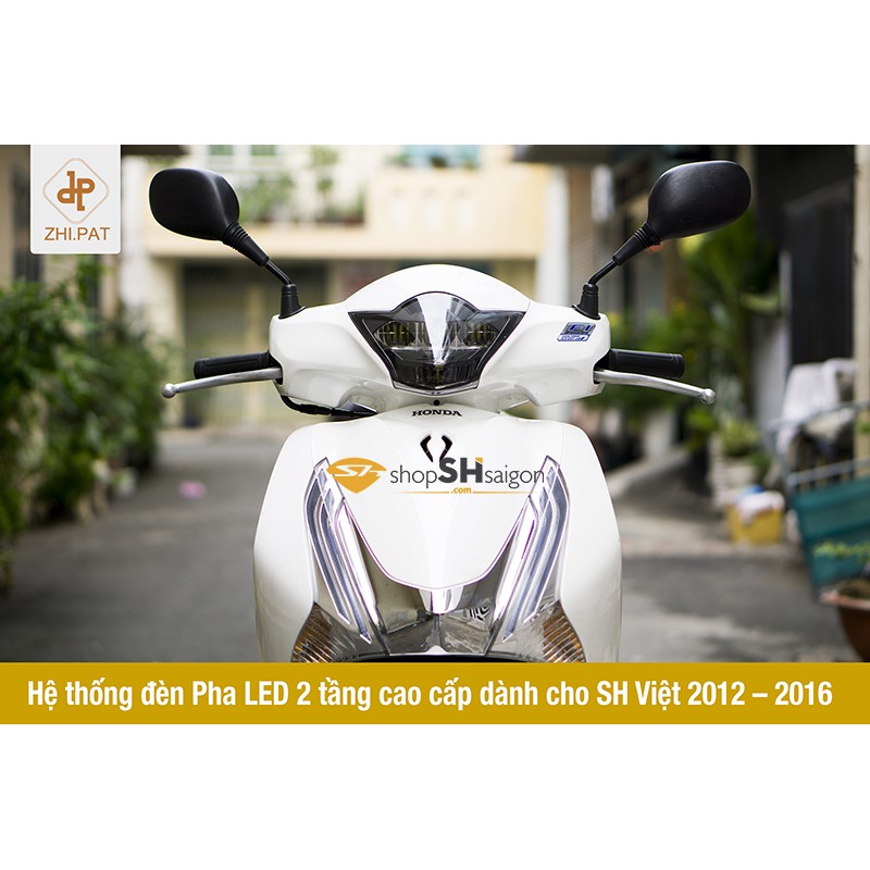 đèn pha led 2 tầng Zhipat lắp cho đầu Sh VN 2012-2016