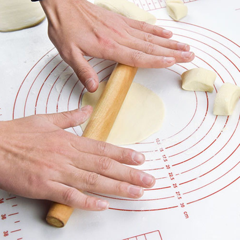 Thảm Silicone Nhào Bột Làm Bánh Chống Dính Có Thước Đo Tiện Dụng