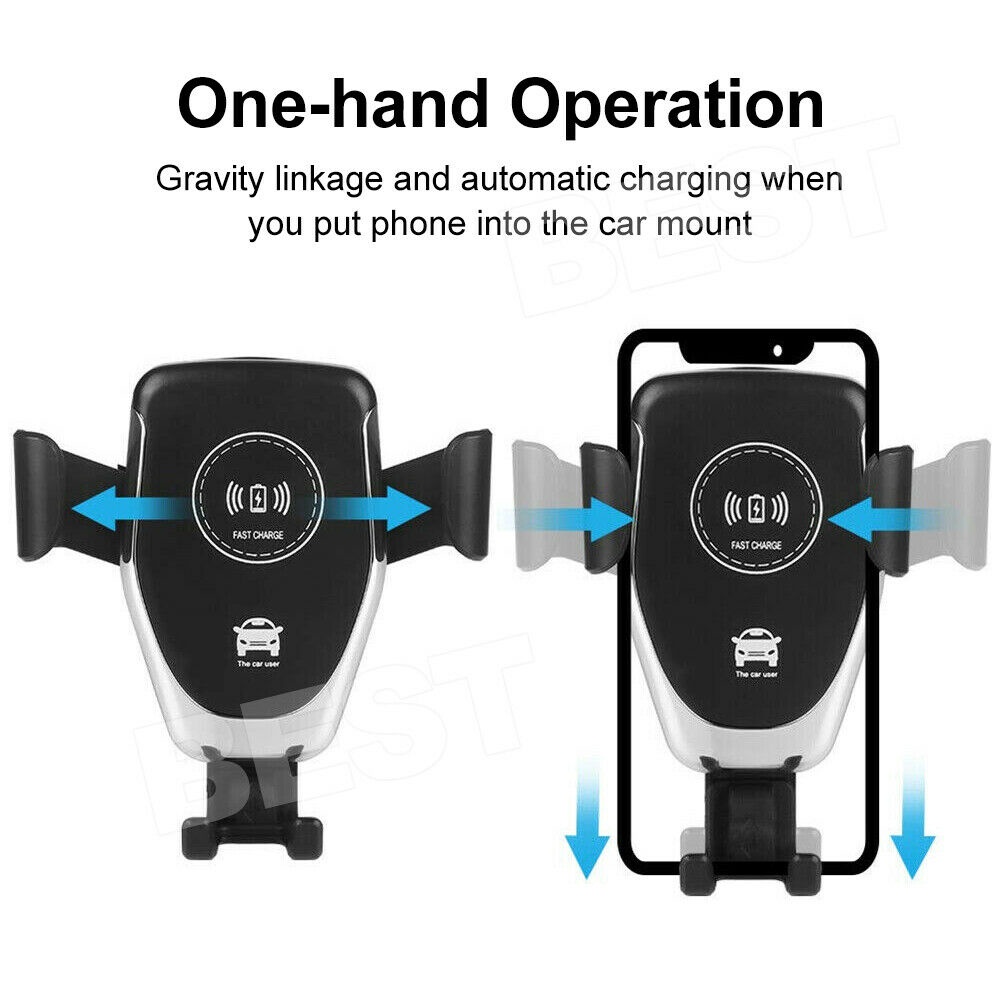 Đế sạc nhanh không dây 10W cho điện thoại Android trên ô tô | BigBuy360 - bigbuy360.vn