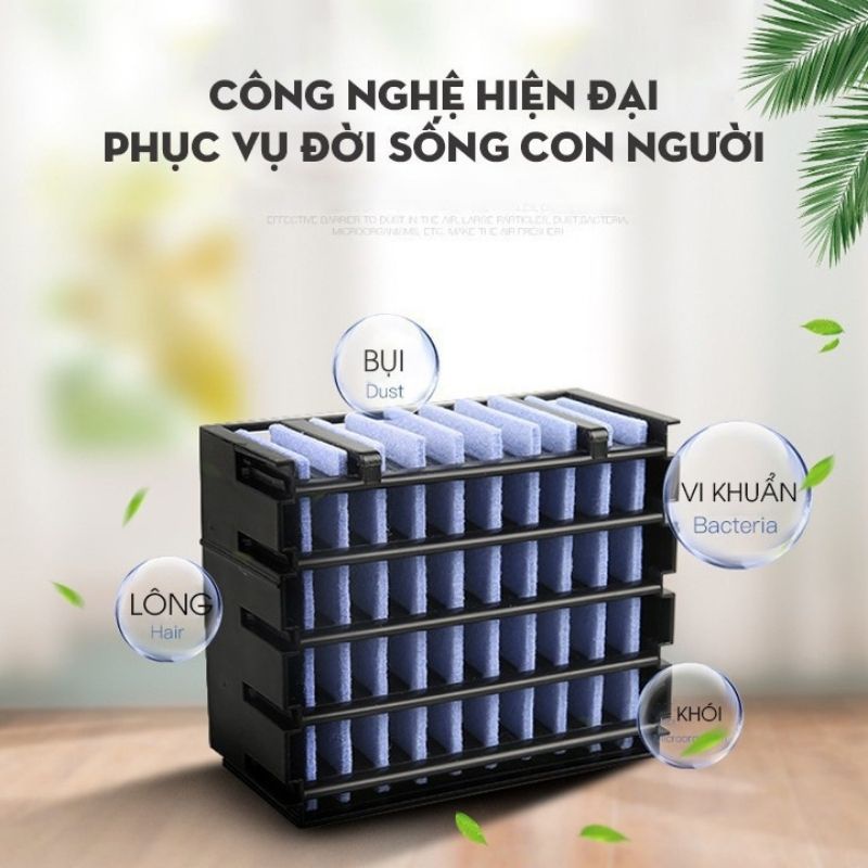 QUẠT ĐIỀU HOÀ MINI ĐỂ BÀN CÓ KHAY ĐỂ ĐÁ VÀ NƯỚC SIÊU TIỆN DỤNG.