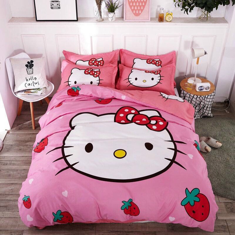 BỘ VỎ CHĂN GA VỎ GỐI COTTON TINA HÀNG NHẬP LOẠI 1( được chọn mẫu)