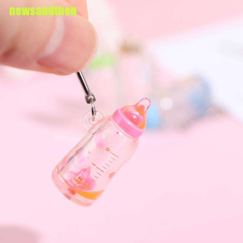 Set 5 Mô Hình Bình Sữa Mini Bằng Nhựa Resin Dễ Thương Cho Bé