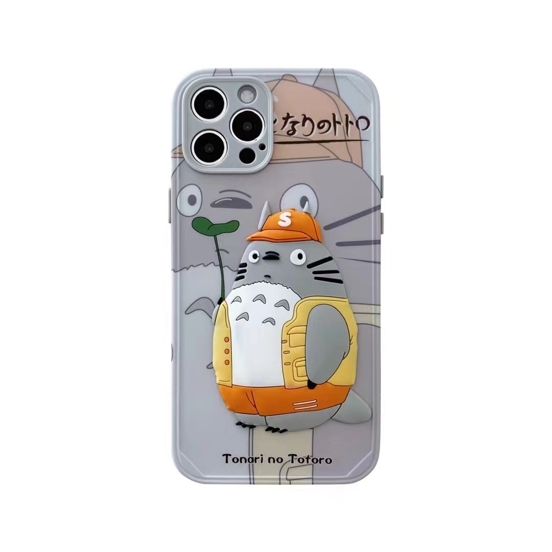 Ốp Lưng Silicone Họa Tiết Hình Totoro Thời Trang Cho Iphone 11 Pro Max Xs Max X Xr 8 Plus 7 Plus 6 6s Plus 12 Mini Pro Max