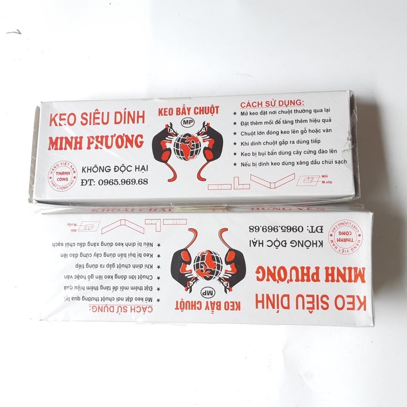 KEO BẪY DÍNH CHUỘT MINH PHƯƠNG .LOẠI 1 NHIỀU KEO.(Bắt là Dính)