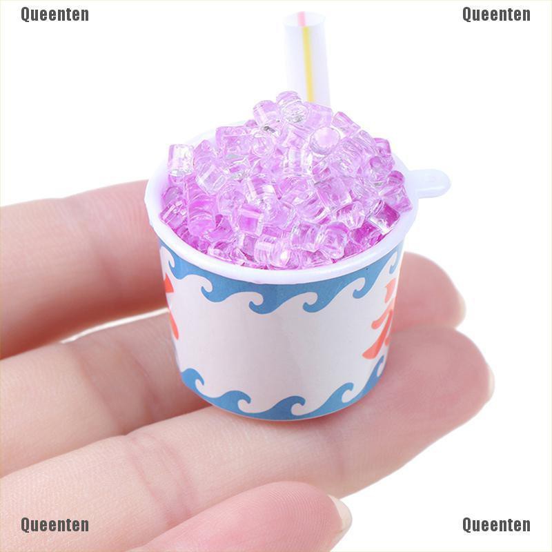 ★Queen★1Pc Dollhouse Miniature Ice Cups Model Kids Pretend Play Food Play House Toys