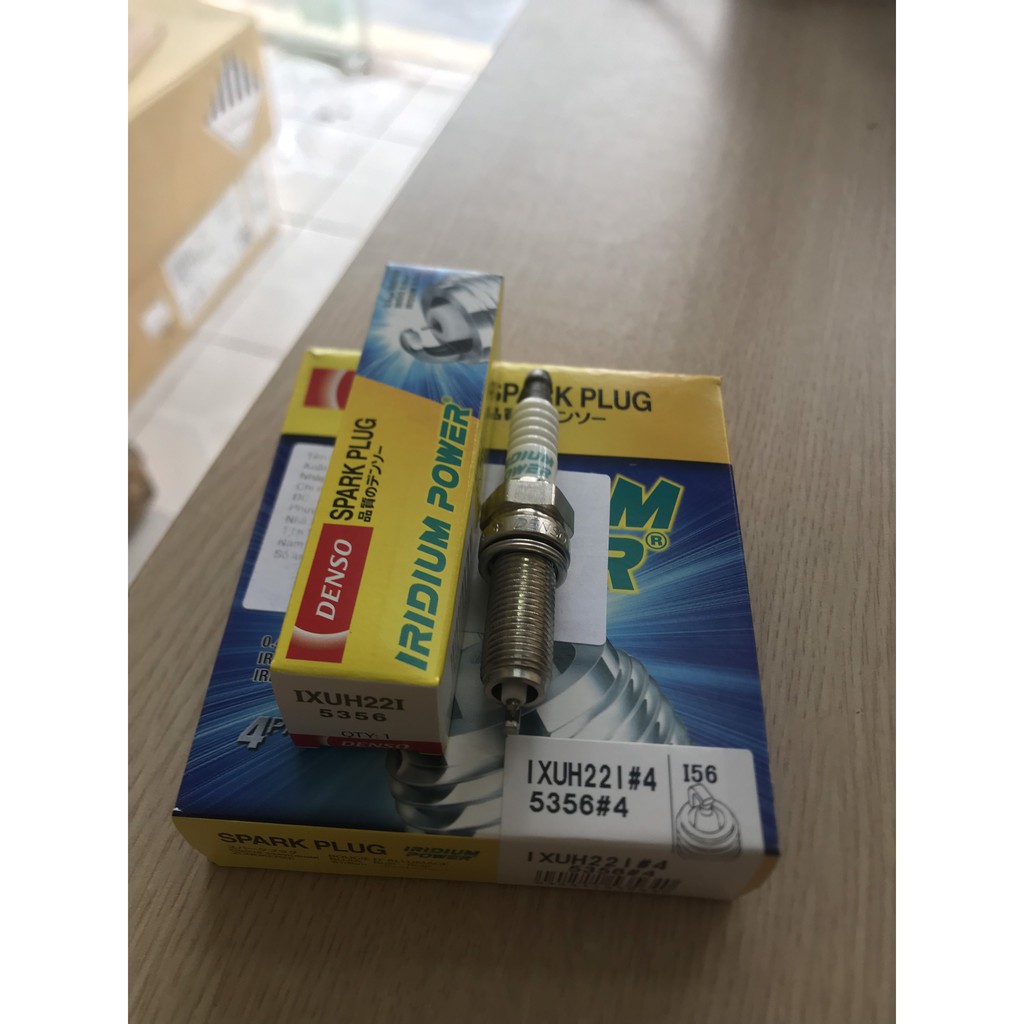 Bộ 4 Bugi Denso Iridium cao cấp IXUH22I cho xe Kia K3/ Sportage, Carens, Cerato+Huyndai Grand