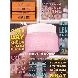 [TỐT NHẤT] Sáp Tẩy Trang👝👝FREESHIP🎪🎪 Banila Clean It Zero Mini 7ml