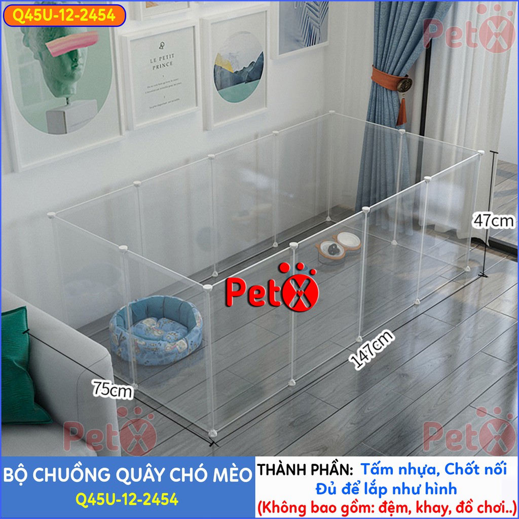 Quây chuồng chó mèo lắp ghép nuôi thú cưng sơn tĩnh điện giá rẻ-15