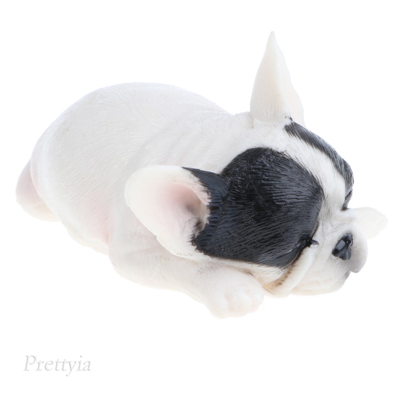 Mô Hình Chó Bull Đang Ngủ Sống Động Như Thật Phong Cách Nông Trại Hoang Dã