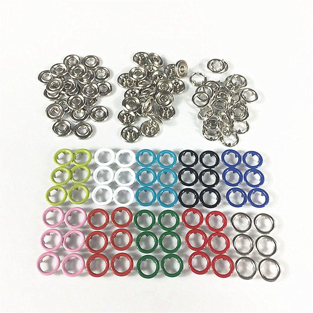Set 10 Set (40 Nút Cài Quần Áo Bằng Kim Loại Tiện Dụng