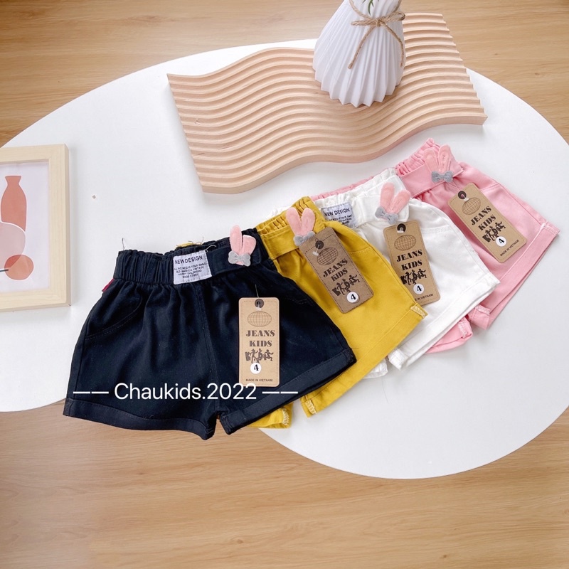 Quần short bé gái tai thỏ,quần sooc cho bé gái phong cách
