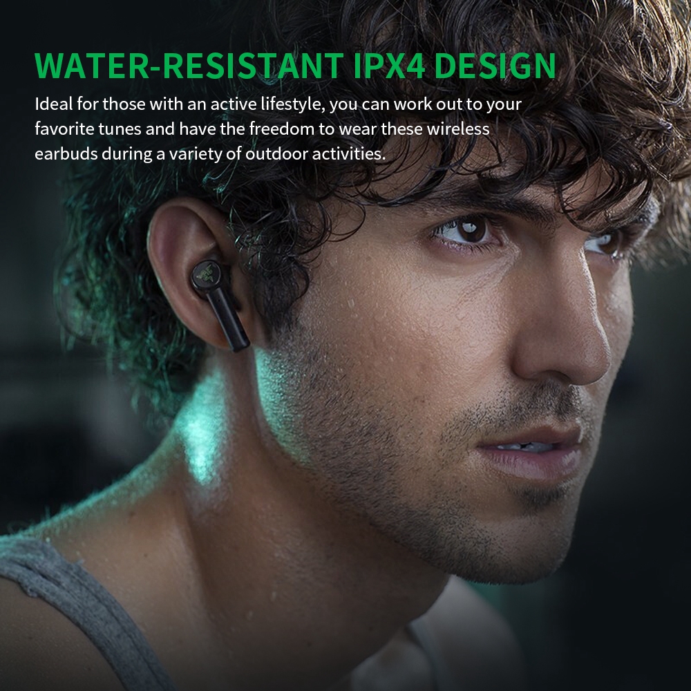 Tai Nghe Razer Hammerhead Bluetooth 5.0 Tws Dùng Để Chơi Game