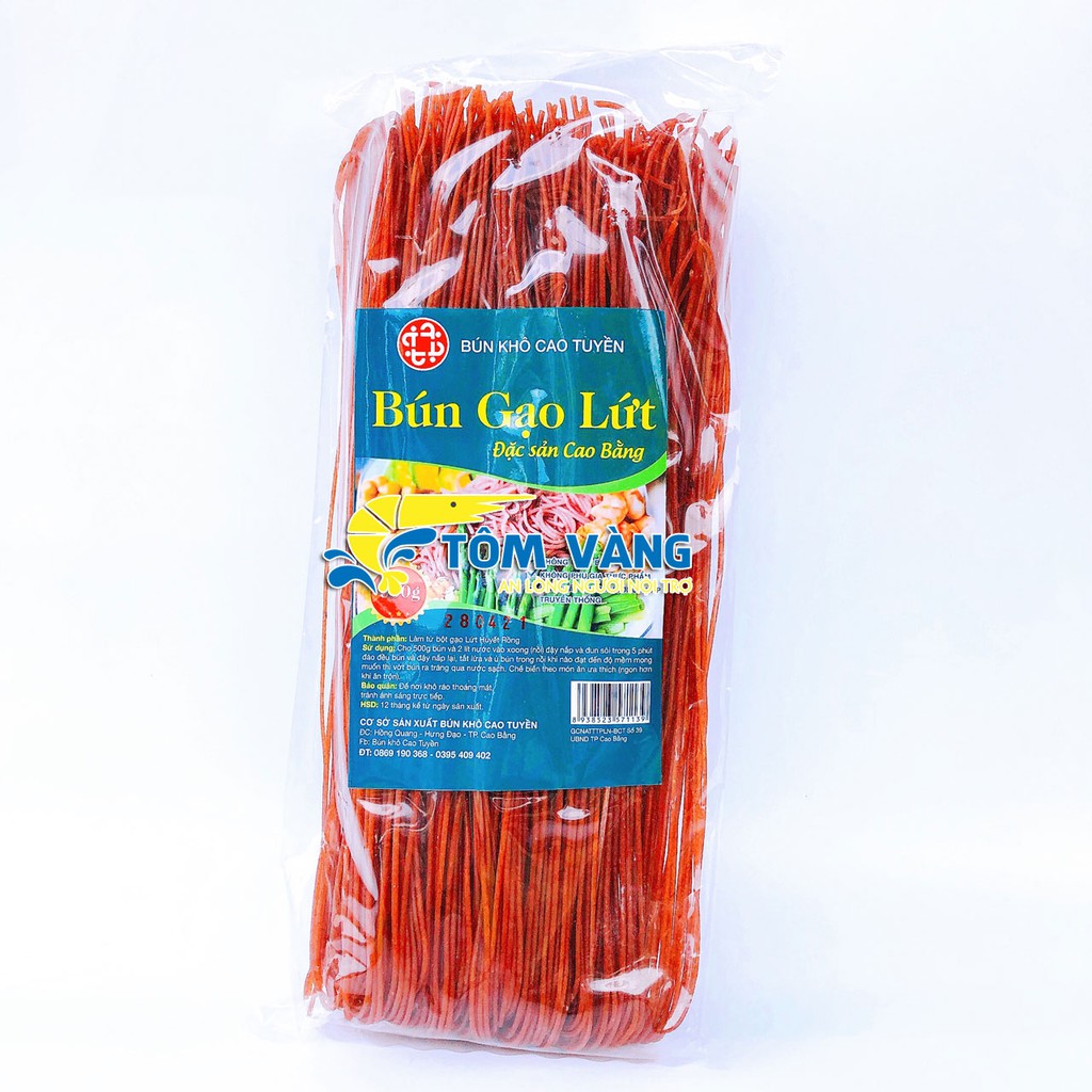 Bún Gạo Lứt Túi 500g - Tôm Vàng