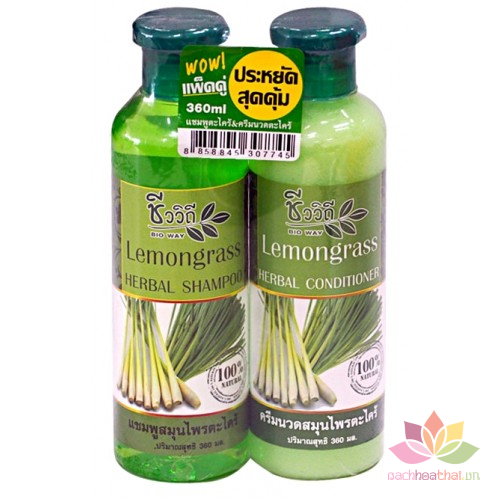 Cặp gội xả ƙích mọc ṫóc, chốnǥ rụng Lemomgrass Thái Lan