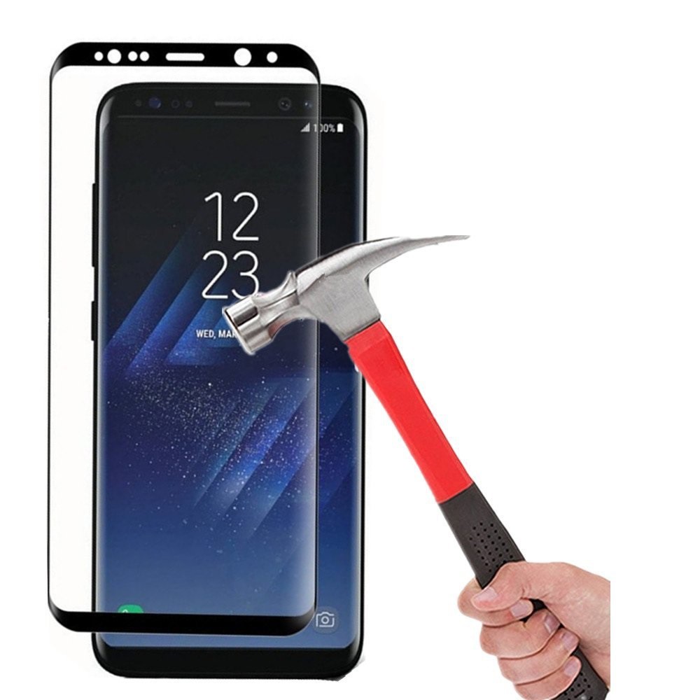 Miếng dán Cường lực 5D Full Keo màn hình Samsung S8/ S8 Plus (Đen) - Hàng cao cấp