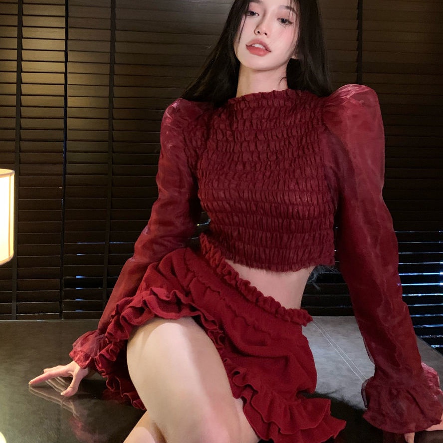 ❤️Áo Sơ Mi Tay Phồng Dài Phong Cách Pháp Thời Trang Thu Đông Cho Nữ