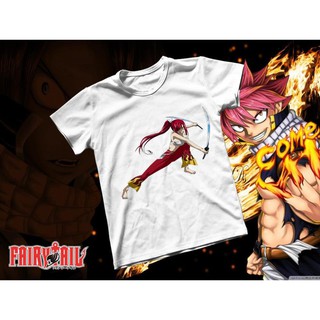 SALE- Áo thun Cotton Unisex - Anime - Fairy tail - Erza scaret