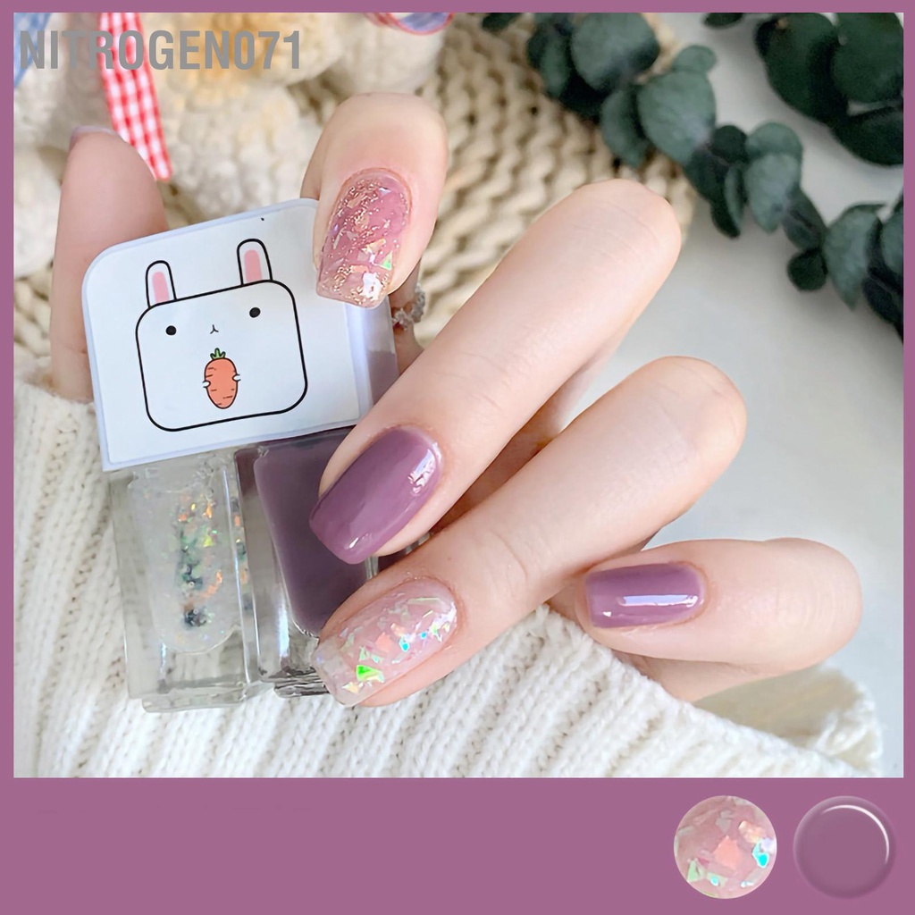 2 Lọ sơn móng tay lì / độ bóng cao dễ lột ra gốc nước