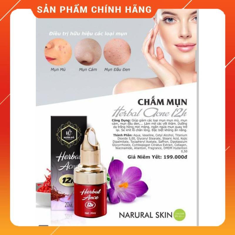 Chấm mụn HUỲNH ĐỖ 20ml, giảm mụn mủ, mụn bọc, mụn đầu đen, mờ thâm