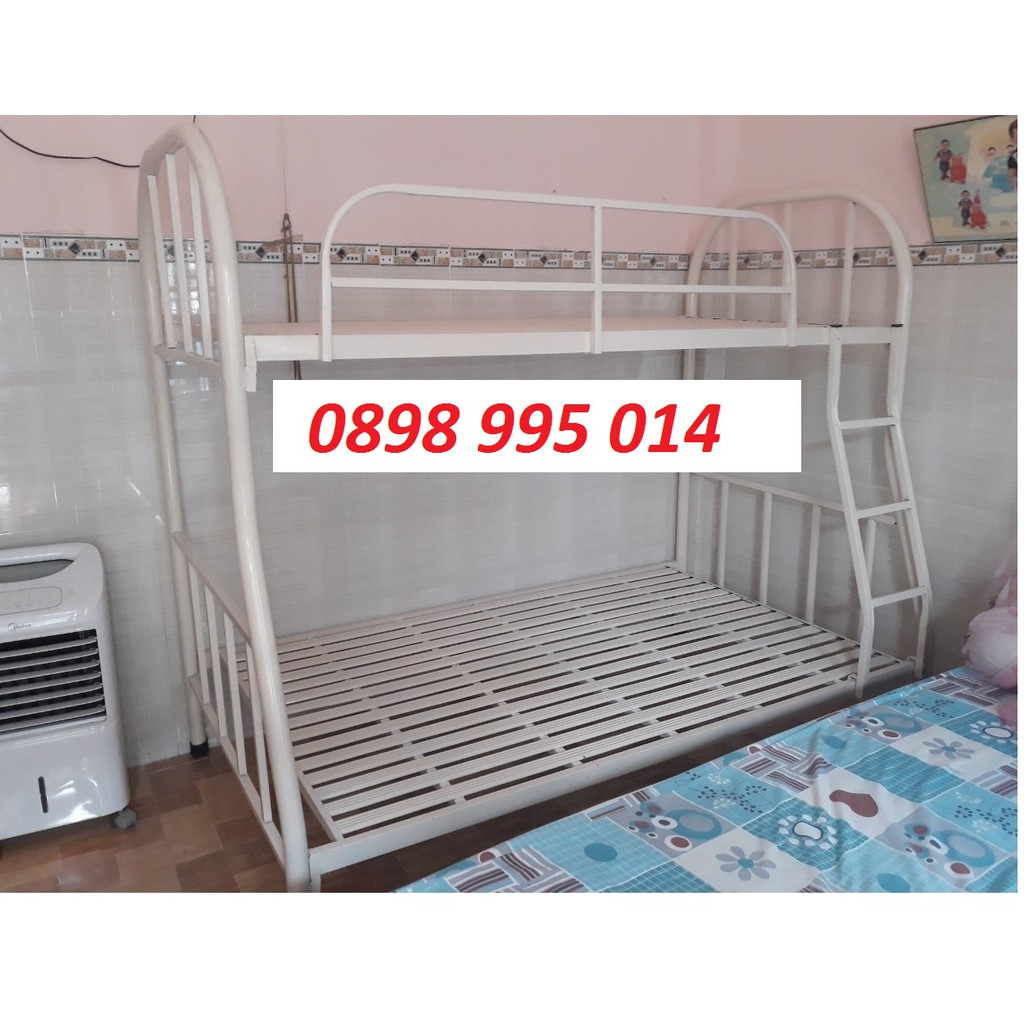 GIƯỜNG NGỦ 2 TẦNG ĐẸP 1M/1M2 SẮT ỐNG TRÒN