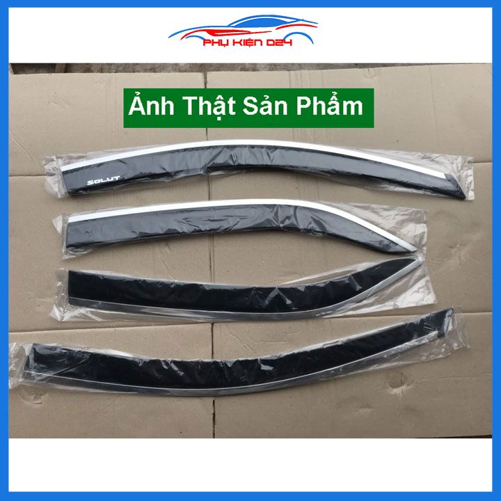 Vè mưa Nissan Almera 2020-2021-2022-2023 chỉ Inox che mưa bảo vệ xe