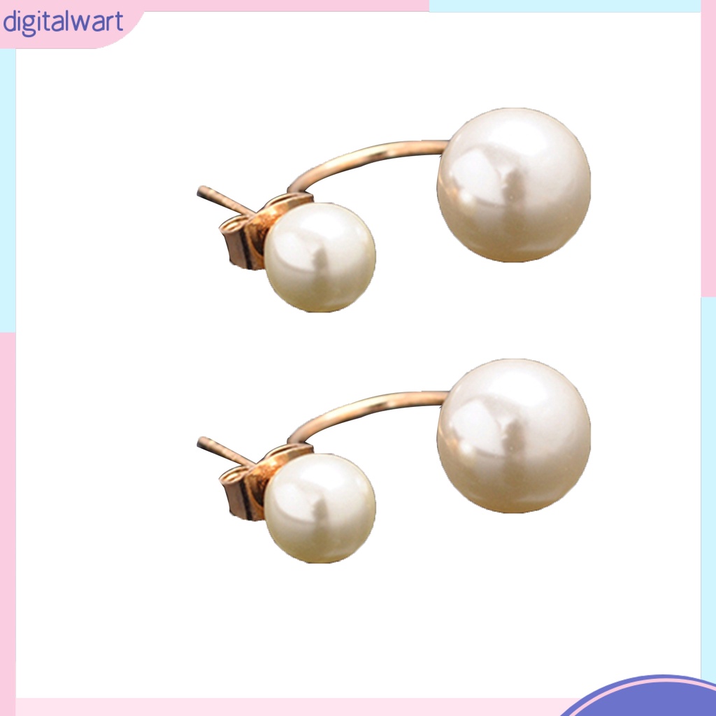 Cặp khuyên tai đính đá pha lê/ngọc trai nhân tạo sang trọng cá tính dành cho nữ