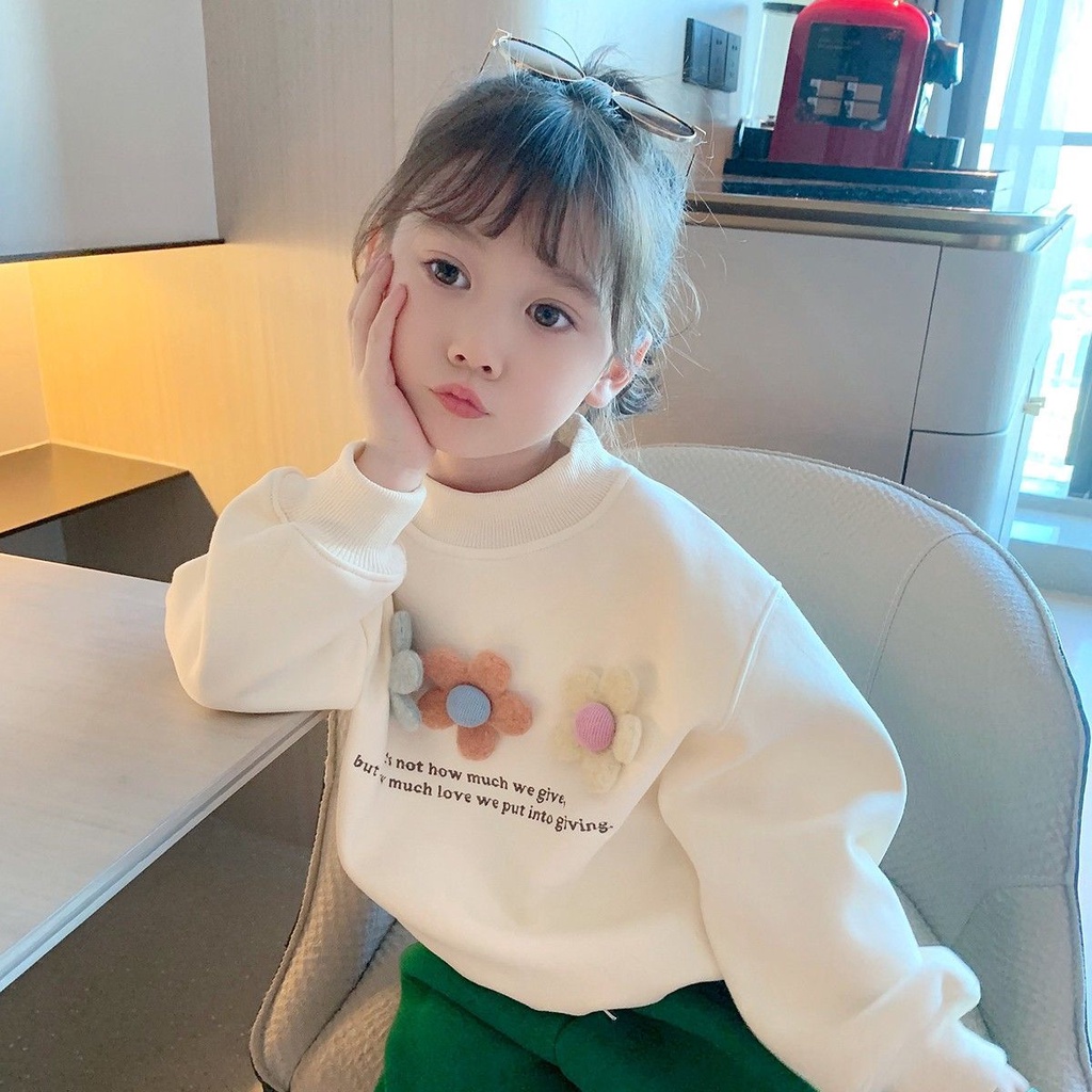 Mới Áo Sweater Mỏng Tay Dài Thời Trang 2022 Cho Bé Gái Dễ Phối Đồ