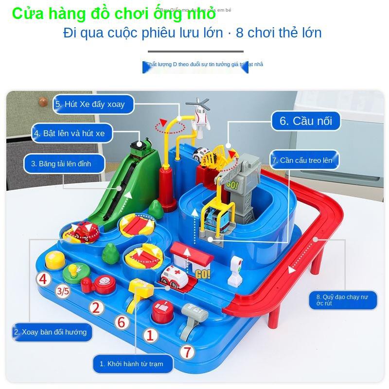 Đường đua ô tô trẻ em mạo hiểm đột phá bé trai và gái 3-6 tuổi đồ chơi trượt bãi đậu xe Douyin net người nổi tiếng1