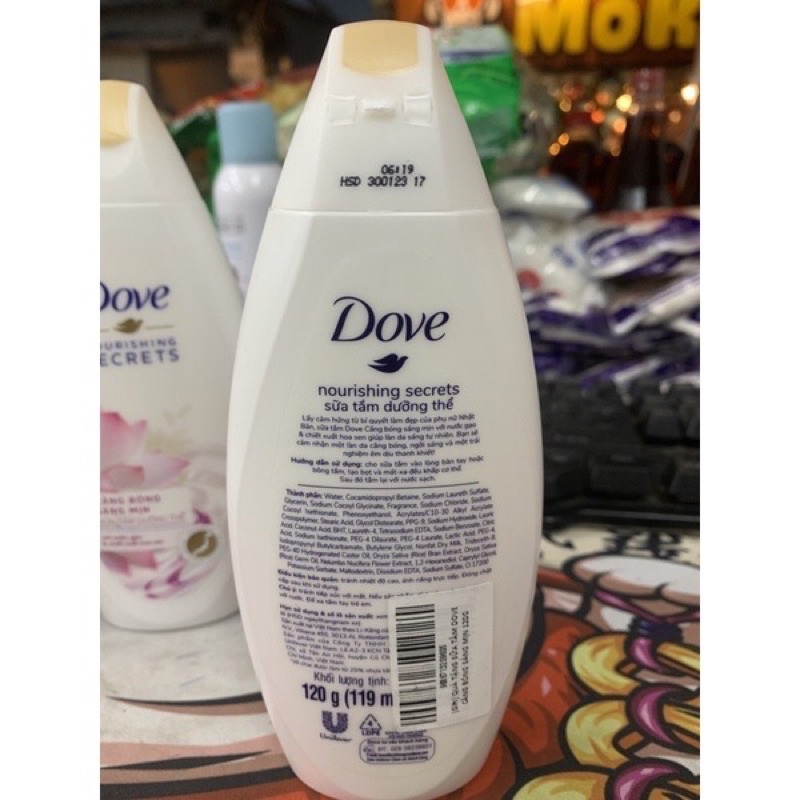Sữa tắm Dove chai 180g 200g hàng quà tặng