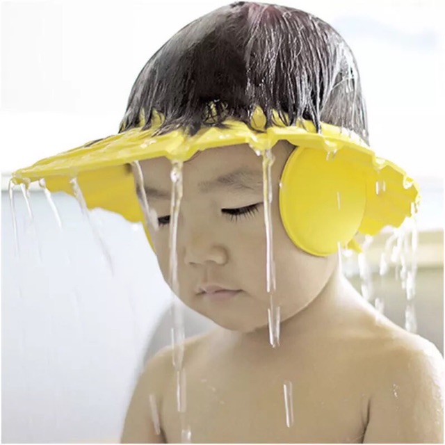 Mũ gội đầu tránh nước cho bé, mũ gội đầu tránh nước vào mặt cho bé