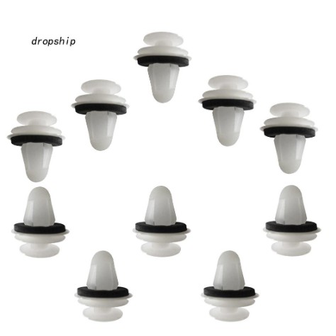 Bộ 10 chốt nhựa phụ tùng gắn cánh cửa vách đinh tán tapi nội thất xe hơi ô tô cho Toyota