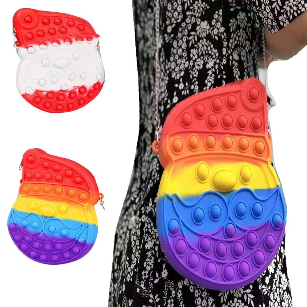 Karen Rodent Túi Đeo Chéo Đồ Chơi Làm Quà Tặng Sinh Nhật Bạn Bè / Đồ Chơi Fidget Spinner Bằng Silicone Phát Nhạc