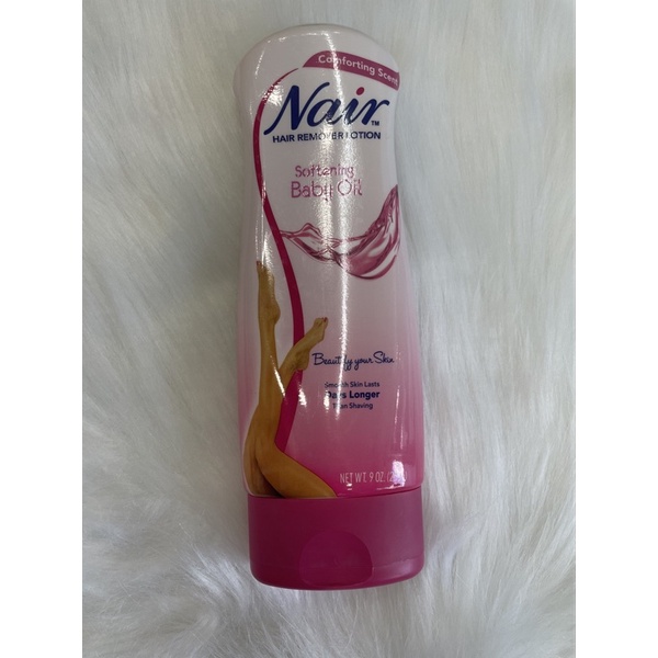 Tẩy lông Nair Hair Remover Lotion with Aloe & Lanolin 9 oz -Mỹ