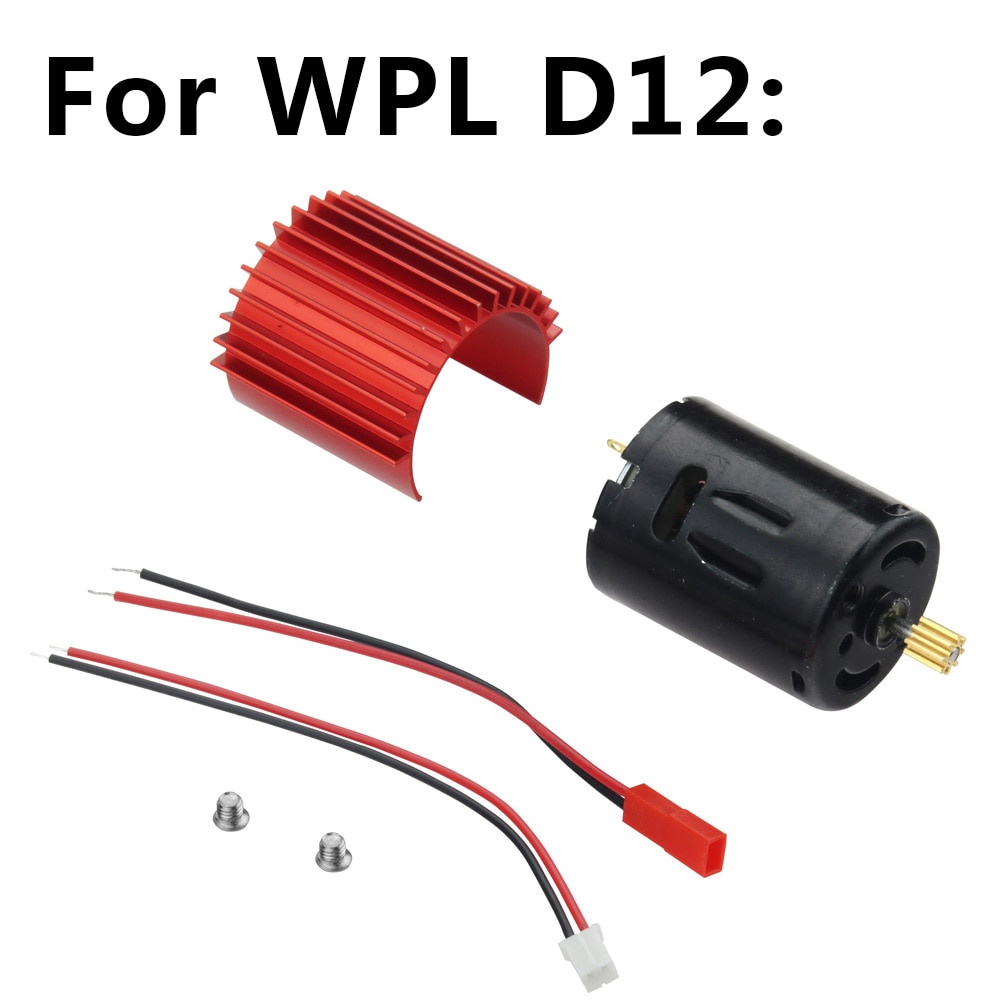 370 Động cơ tốc độ cao cho hộp số 2 tốc độ và WPL D12- Động cơ